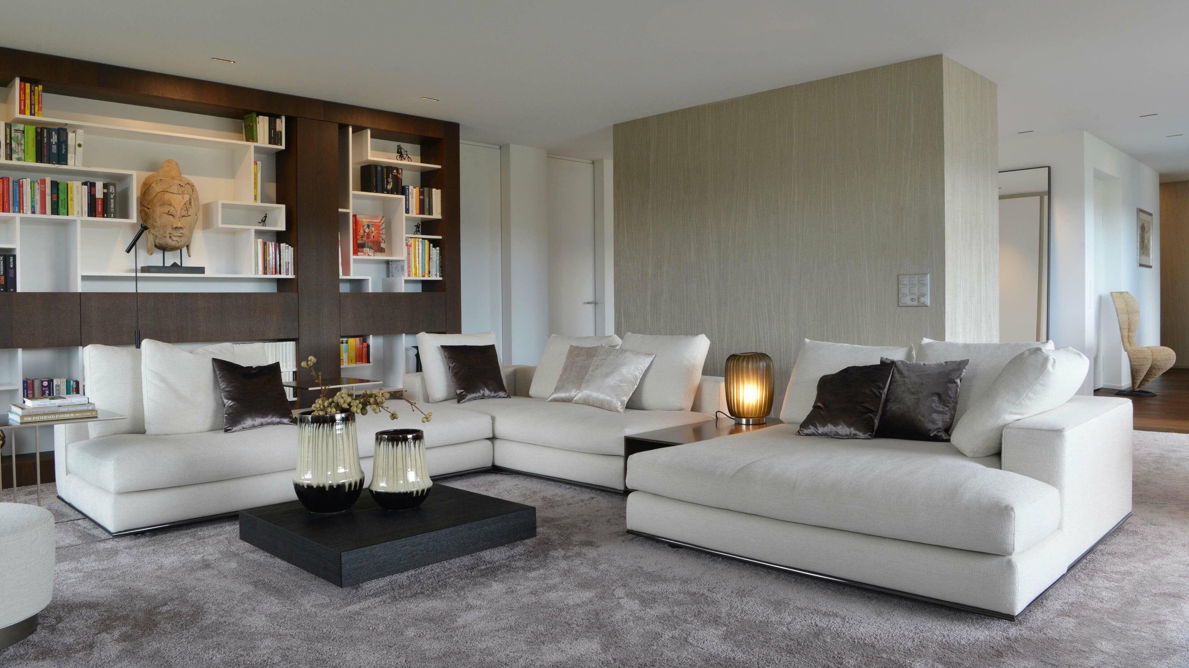 Eigentumswohnung Schlossberg - Wohnzimmer - Minotti - Innenarchitektur